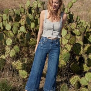 Size 30 cropped wide leg Reformation Jean